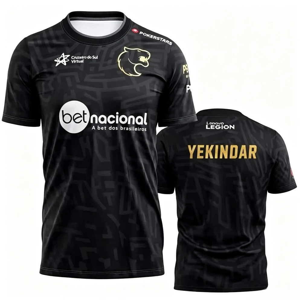 FURIA Esports Jersey CSGO Pro Player Tshirt Molodoy Yekindar Kscerato Fallen Team Tee Men Women Gaming Short Sleeve Fan Uniform