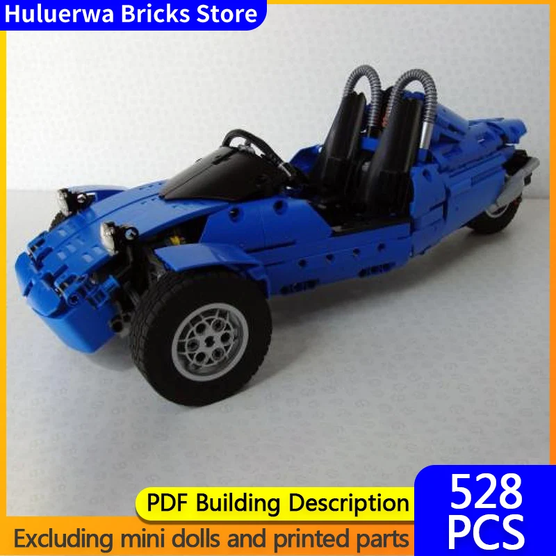 

Speed Racing Car Model MOC Building Bricks Scorpion III Tricycle Modular Technology Gifts Holiday Assemble Children Toys Suit