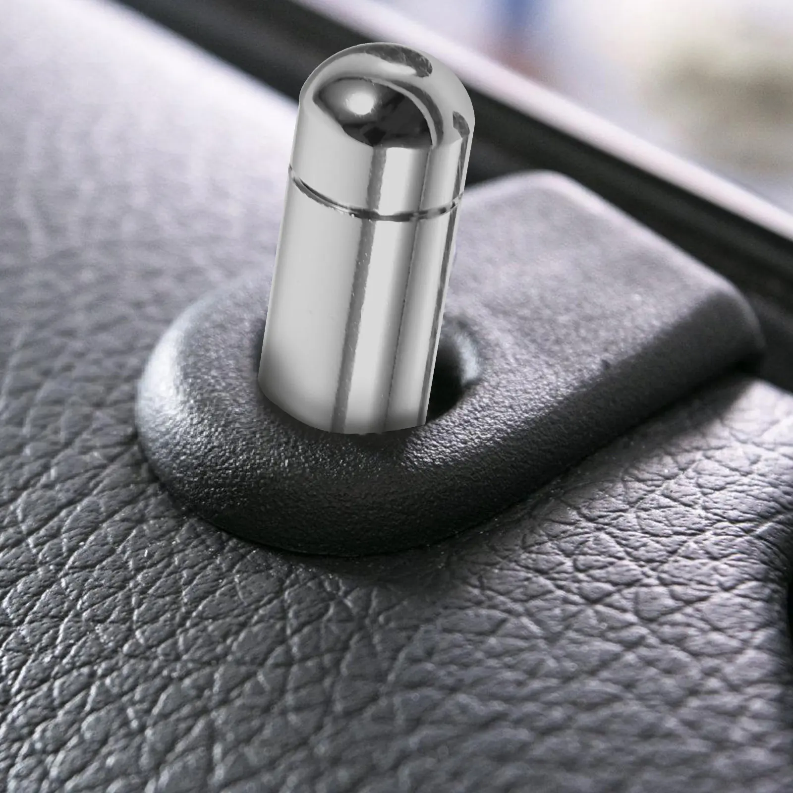 4Pcs Electroplated Door Lock Pull Pins Heavy Duty Aluminum Alloy Car Interior Door Handle Kit Stronger Locking Force Automotive view 3