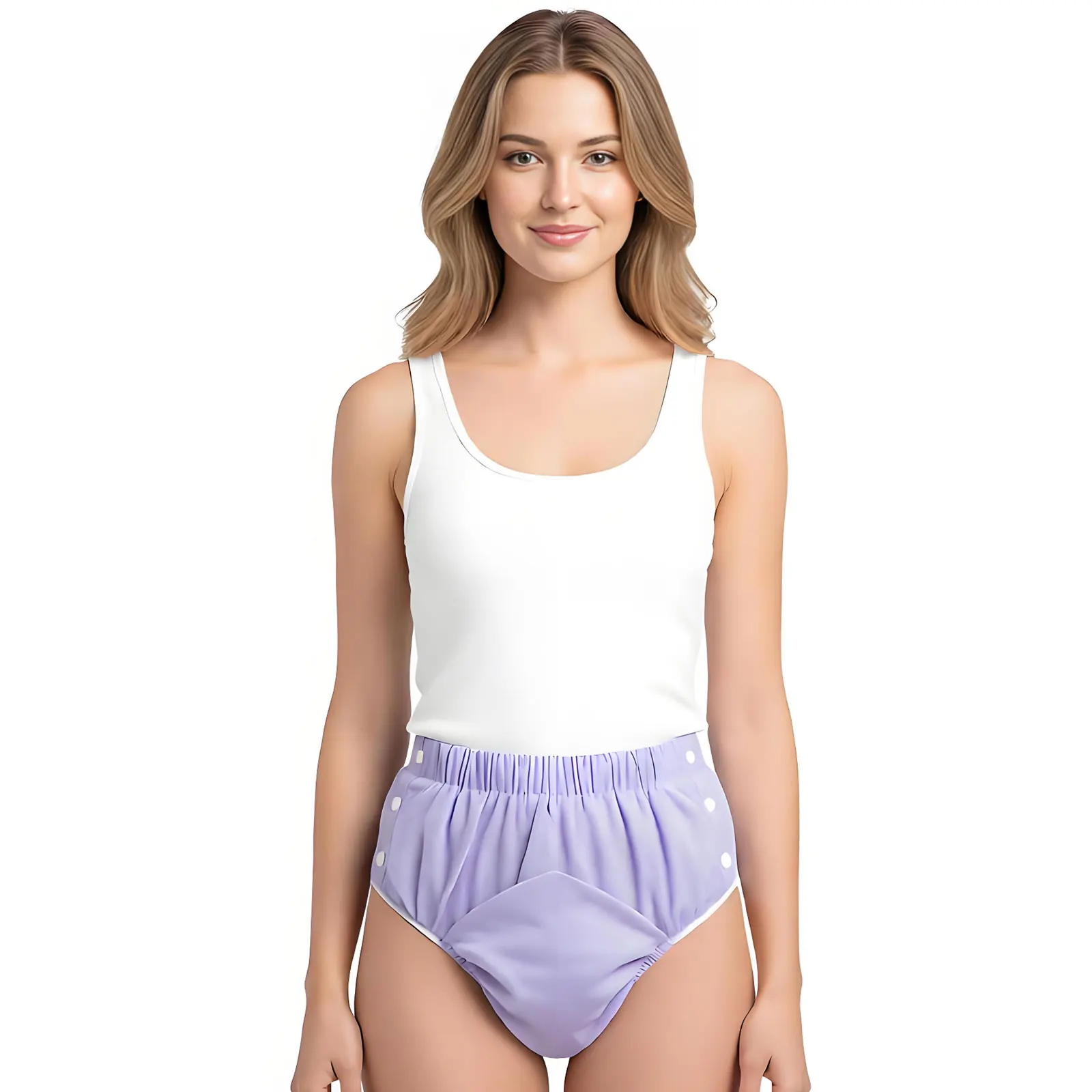 Adult Incontinence Underwear Leak-Proof Reusable Briefs for Elderly Men Women Breathable Nursing Diaper Pants for Bedridden Care