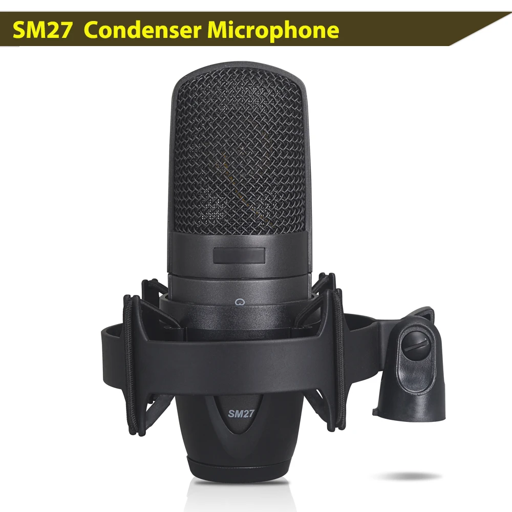 Free shipping SM27 Studio Microphone SM27 Large-Diaphragm Cardioid Condenser Microphone for Studio Recording