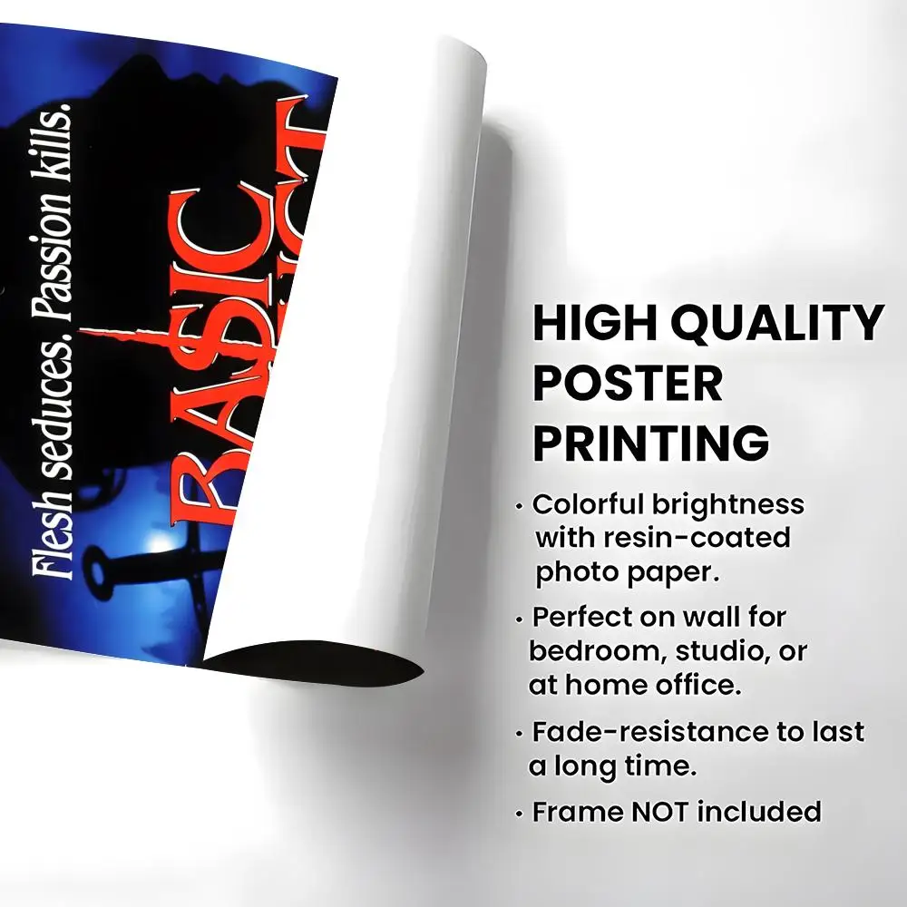 Movie Basic Instinct Poster High-definition  poster stickers, suitable for bedroom, living room, home decoration