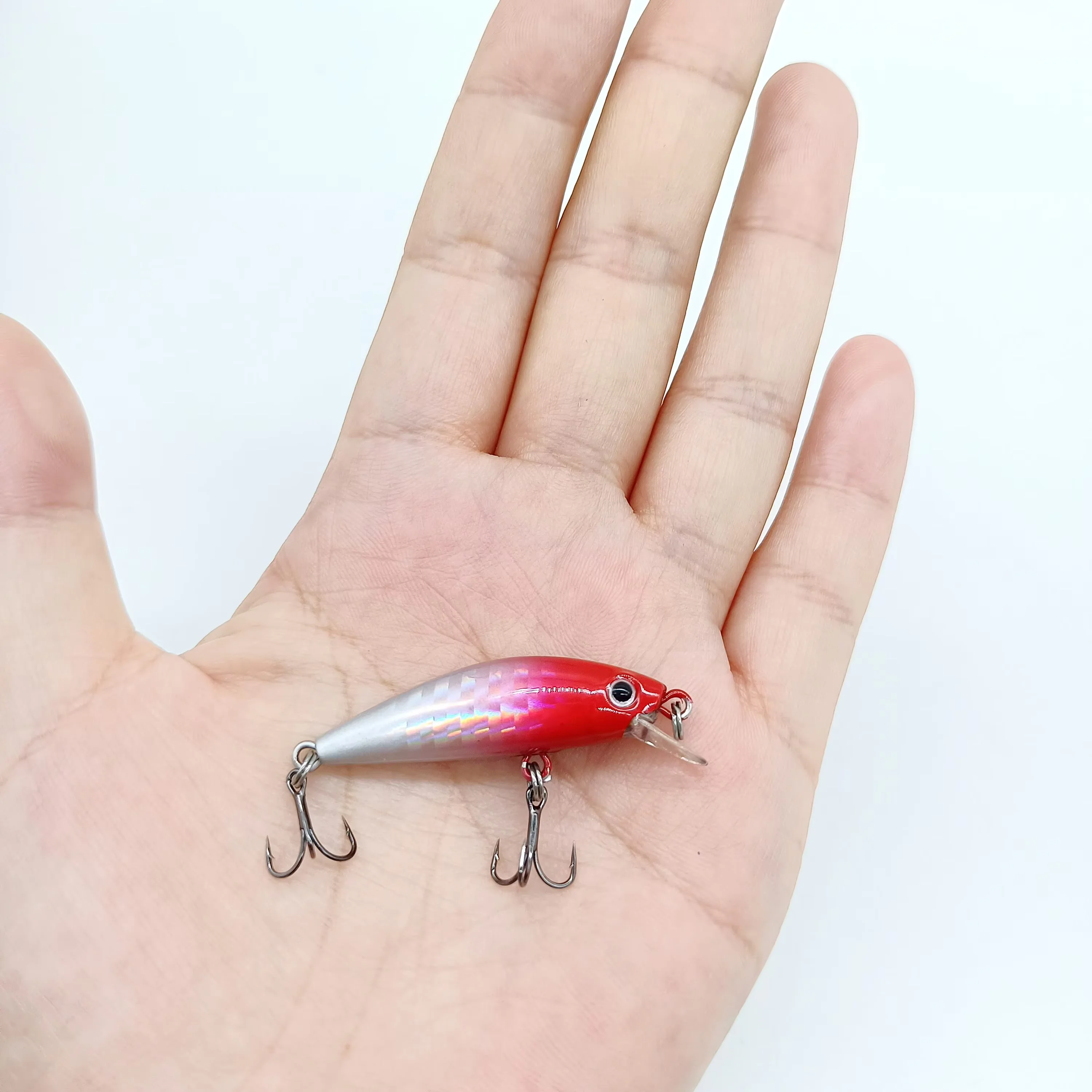 DUODUOYU 1PCS Mini Sinking Minnow Wobblers Fishing Lures 2.5g/40mm Trout Artificial Hard Bait Jerkbait Crankbait Bass Tackle