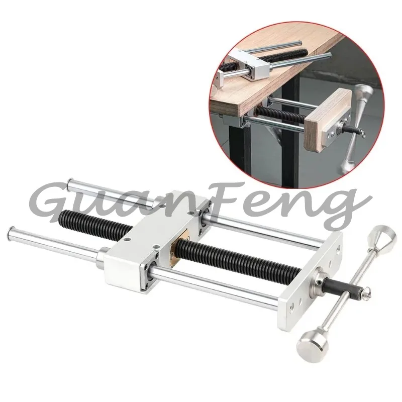Desktop‑Mounted Inertia Bench Vise, Heavy‑Duty Precision Double‑Link Table Clamp Vice, DIY Woodworking Workbench Clamping‑Tool