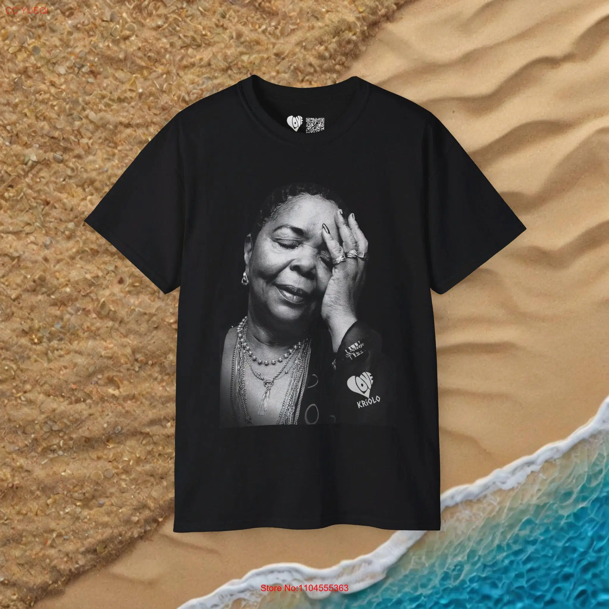 Cesaria Evora camiseta África Cabo Verde Ultra algodón Cape Love Kriolo manga larga o corta