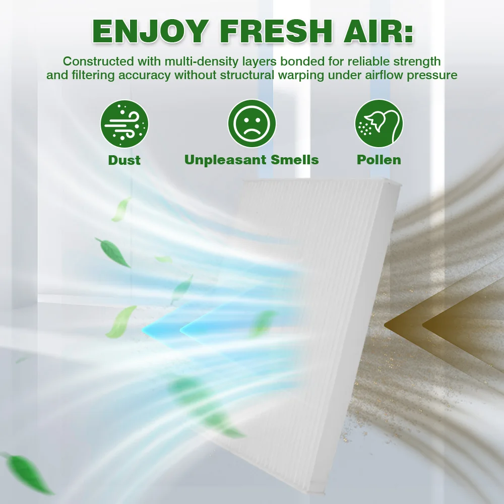 Car Engine Air Filter and Cabin Air Filter Set 28113-3X000 28113-2S000 97133-2H000 For Hyundai Elantra For Kia Forte Rondo
