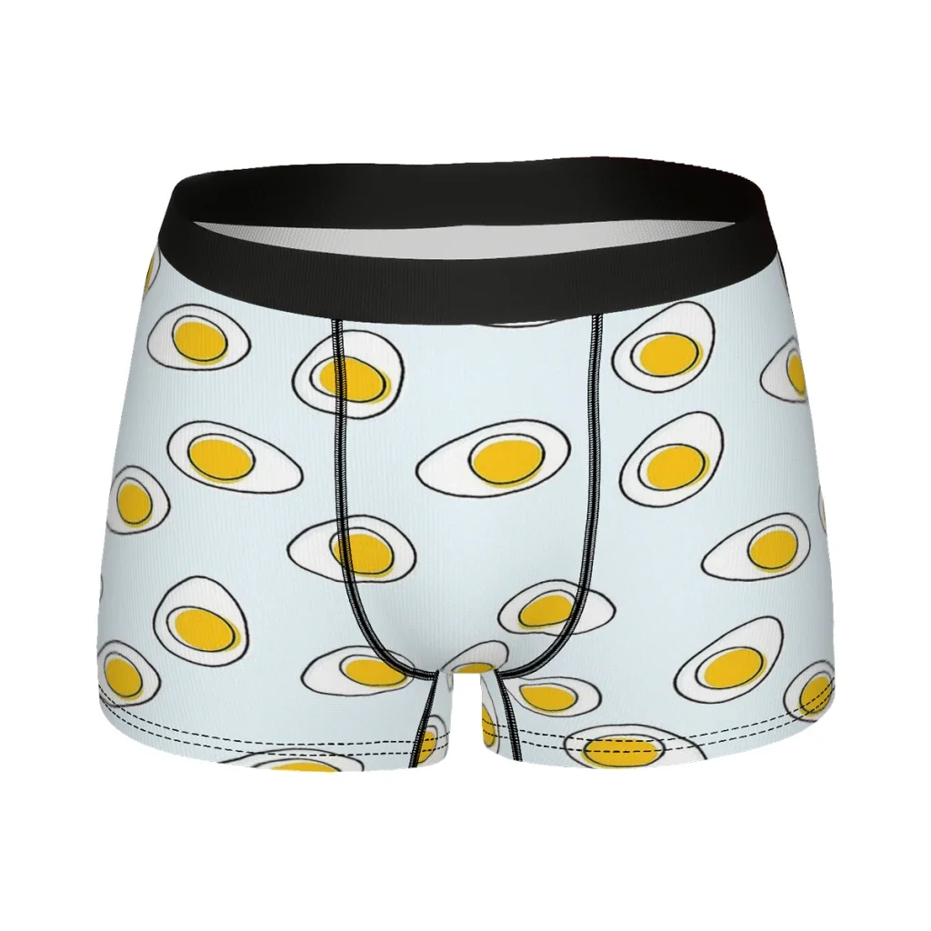 Cute Eggs Men Boxer Briefs Underwear Chicken family bucket Highly Breathable Top Quality Gift Idea