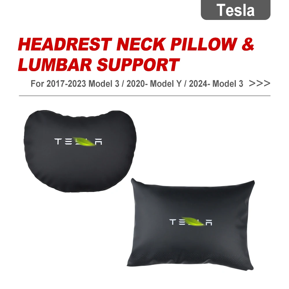 

Подходит для Tesla 2017-2023, модель 3, комплект поясничной поддержки подголовника модели Y