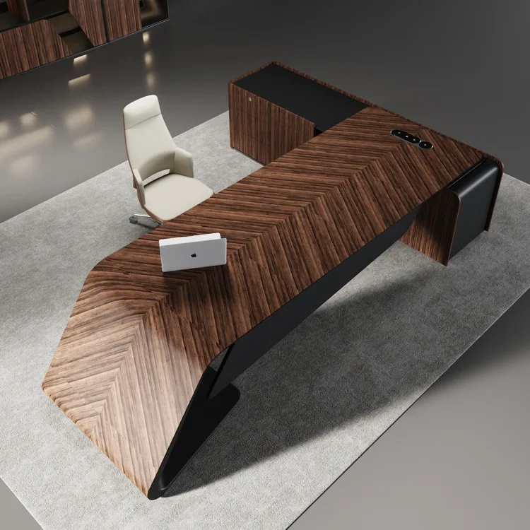 Engineering projects can be customized office boss table light luxury high-end president table office high-end manager table man