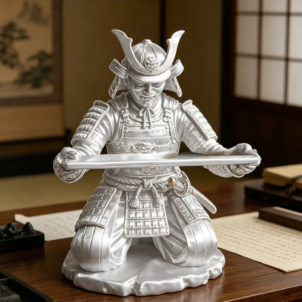 3D Printed Samurai Pen Holder Japanese Soldier Pencil Rack Writing Brush Stand Desk Stationery Organizer Tary Office Ornament