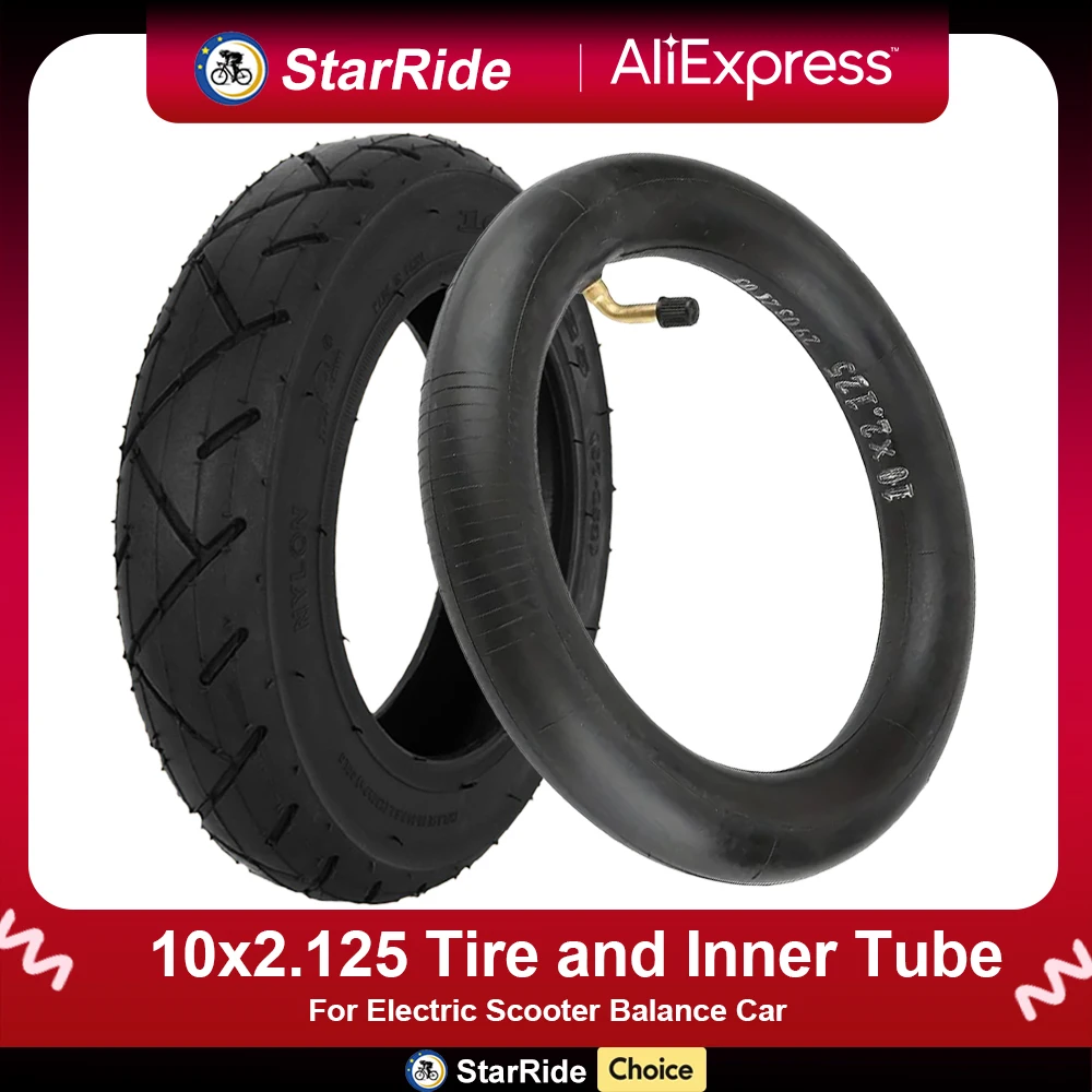 10x2.125 Tire and Tube for Baby Stroller, Trolley, Electric 