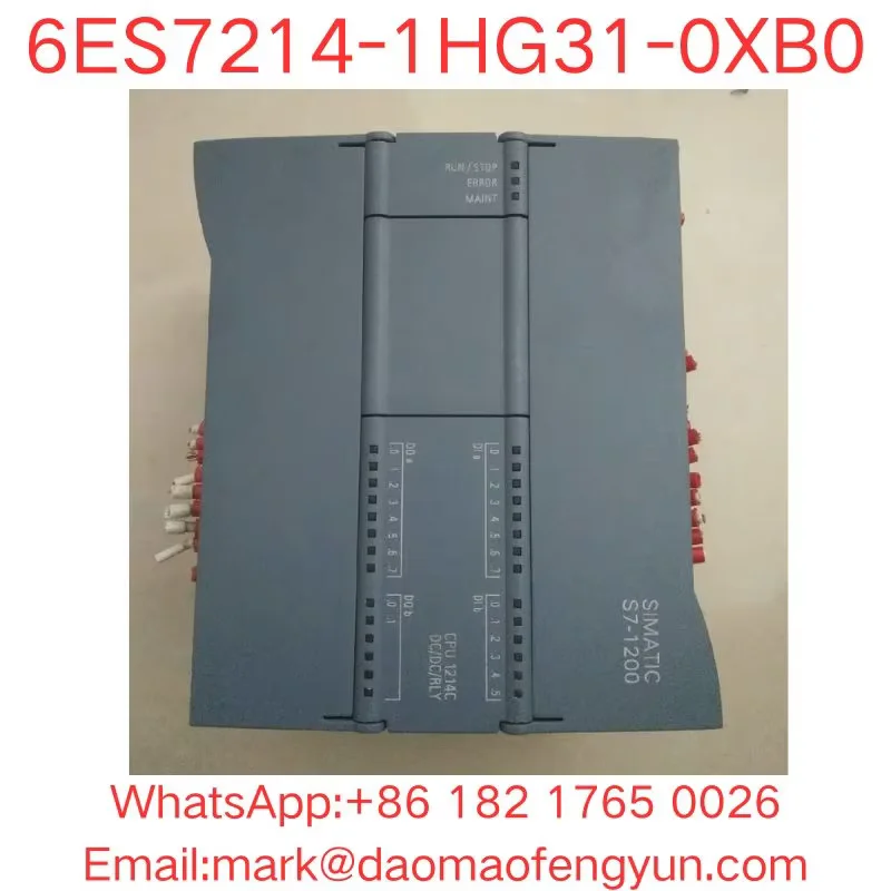 6ES7214-1HG31-0XB0 Used Tested OK, In Good Condition SIMATIC S7-1200, CPU 1214C, compact CPU, DC/DC/relay,