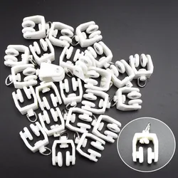 100/lot Plastic Curtain Wheel Rail Straight Curved Track Rollers Hanging Curtains Hook Ring Slider Decorative Accessories u