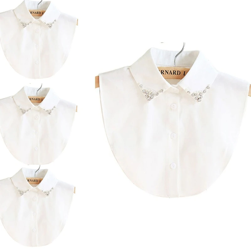 Elegant Women's Fake Collar Ornamental Faux Collar Vintage Style Female Shirt Collar Sweater Dress Collar Necklace