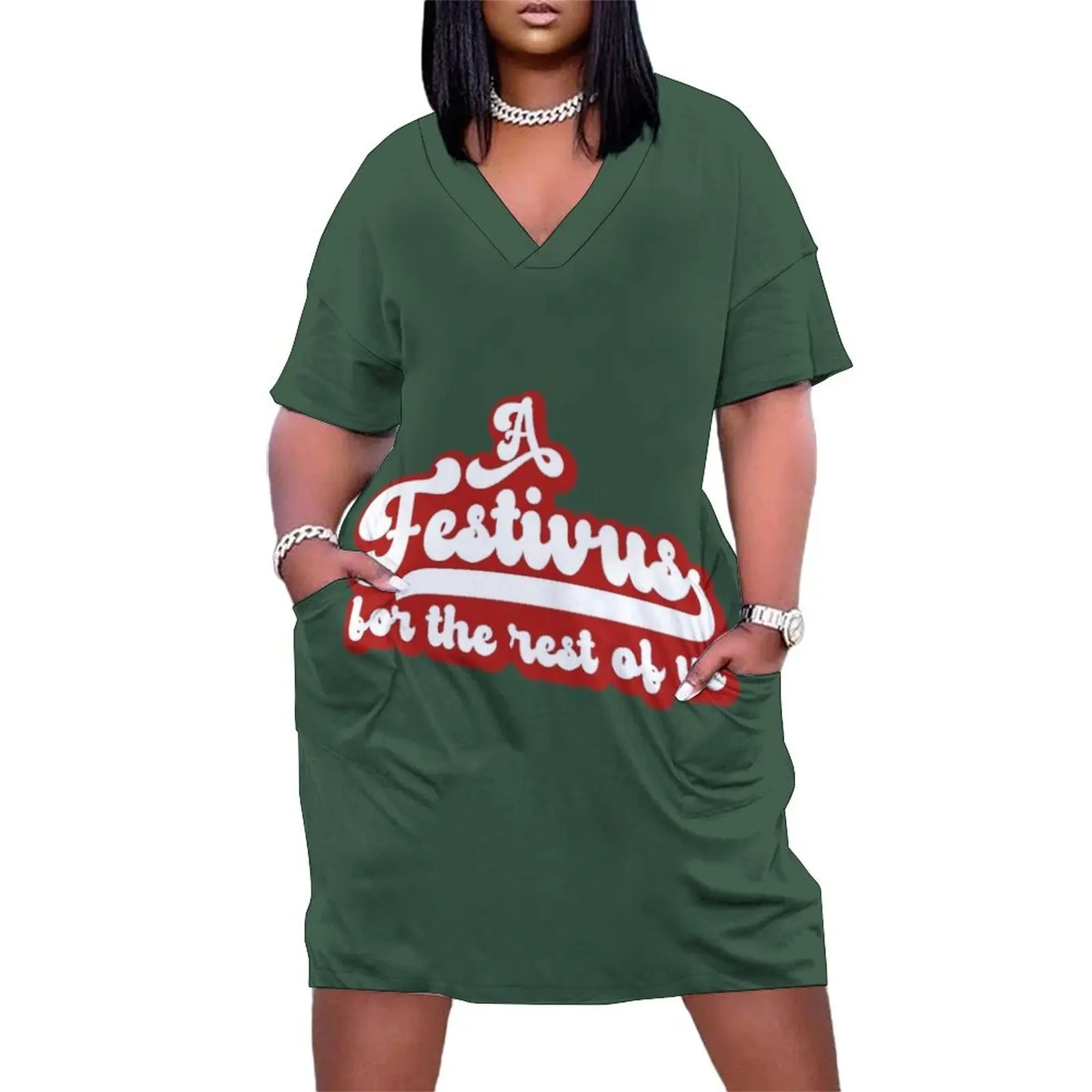 

A Festivus Loose Pocket Dress Dance dresses elegant women"s dresses sale evening dresses ladies