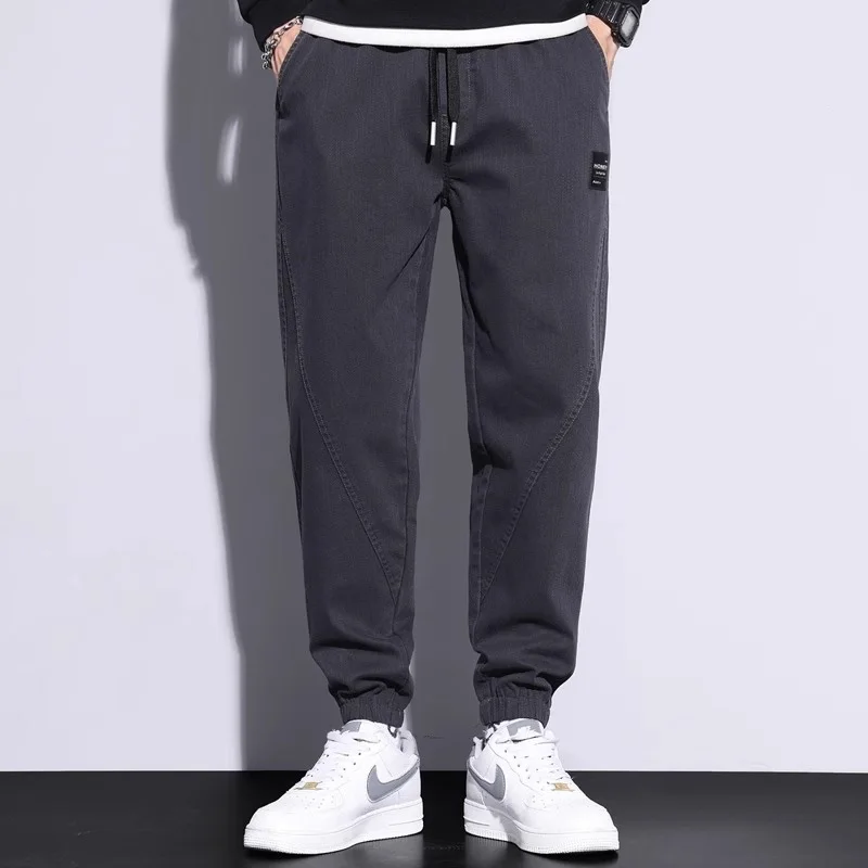 Trend In Spring Autumn Festival Casual Men's Slacks JOGer Banding Ware-string Og Pants LP0782