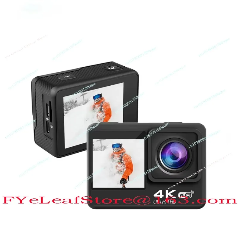 

Hot 4K 60fps Action Camera Wifi Sports Cam 2.0 Inch Touch Dual Screen Outdoor Video Waterproof Digital Camera