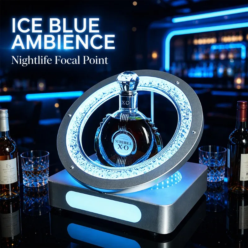 Luminous wine rack LED creative abyss laser foreign wine base, champagne display stand