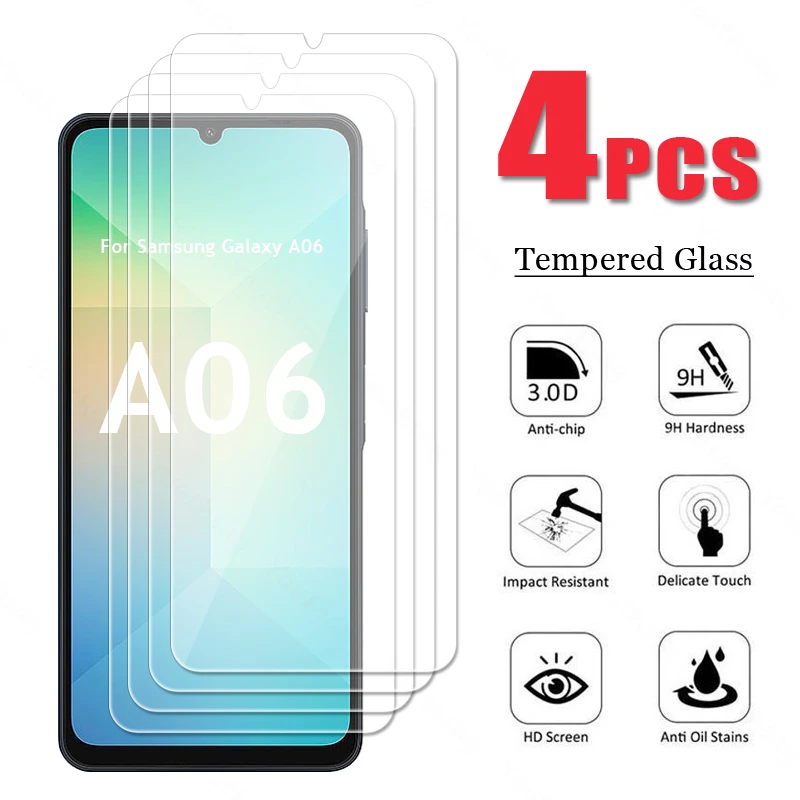 Für Samsung Galaxy A06 Glas Samsung A06 A07 A08 Gehärtetes Glas HD Displayschutzfolie A07 Glas Gehärtete Folie Kratzfest – Detail 1