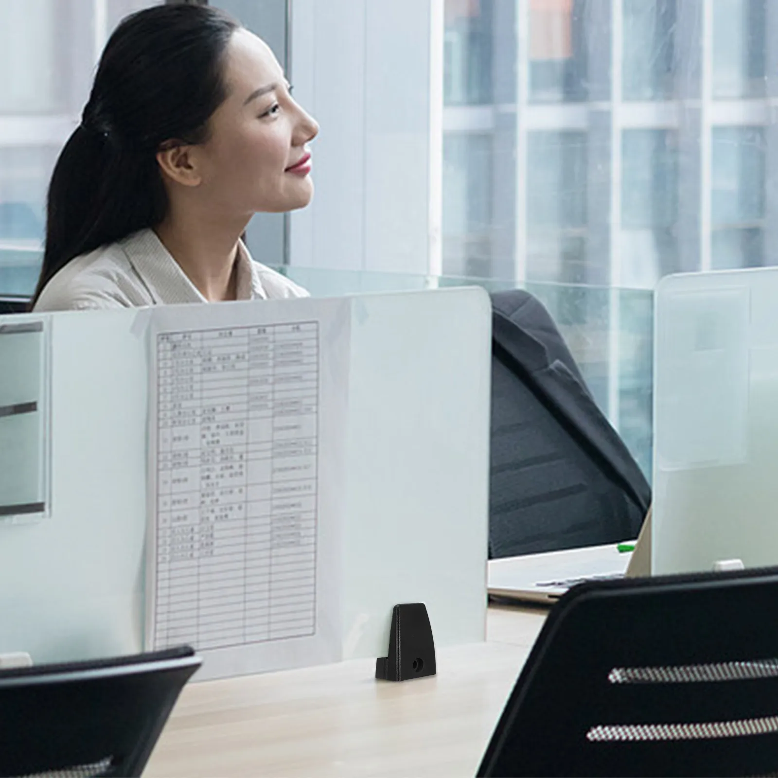 

2Pcs Desk Divider Clips Adjustable Sneeze Guard Clamp Glass Privacy Panel Fixed Partition Bracket Office Workspace Acrylic Board