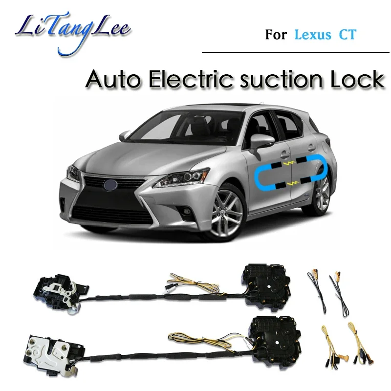 For Lexus CT 2018~2024 Car Soft Close Door Latch Pass Lock Actuator Auto Electric Absorption Suction Silence Closer