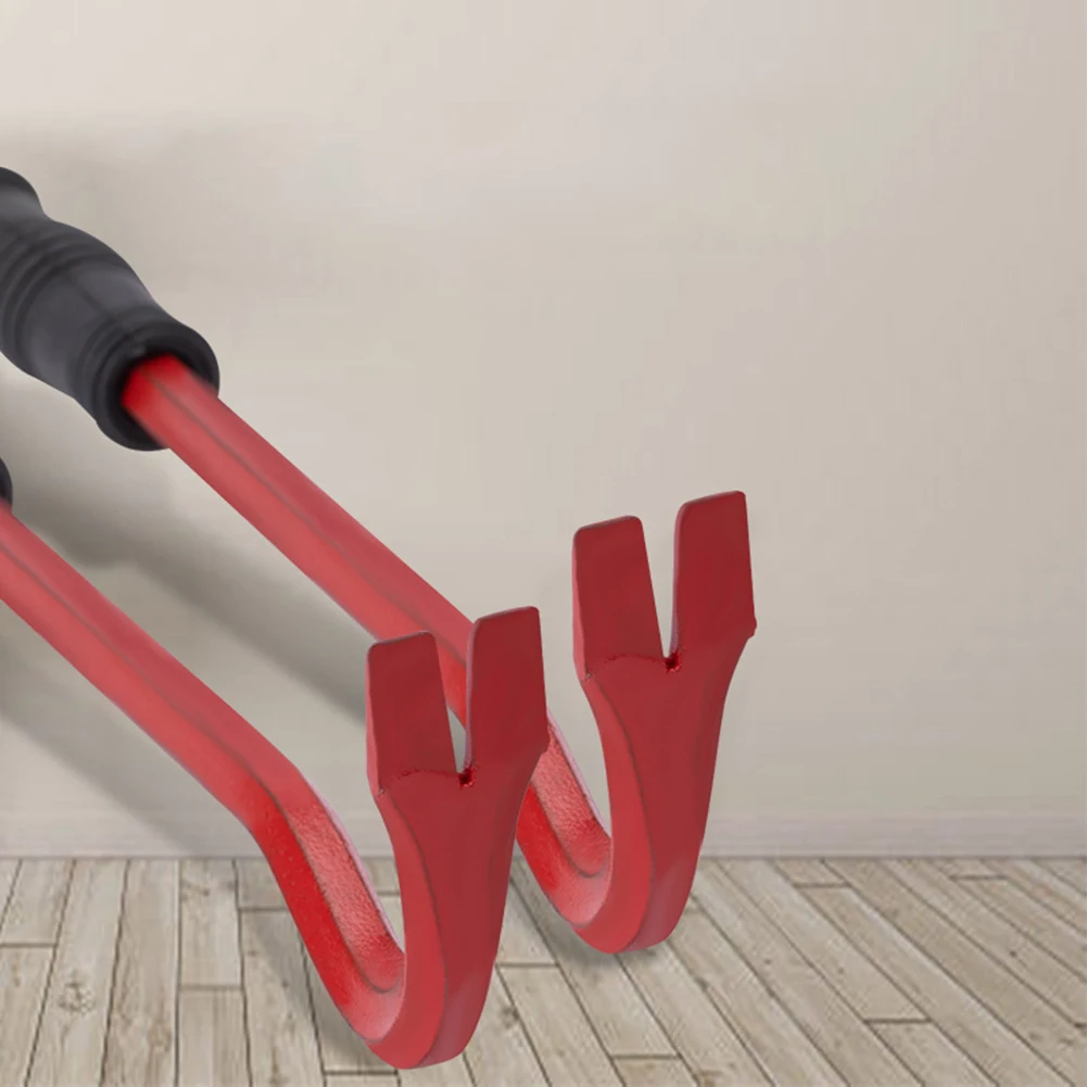 Angled Wrecking Bar Na 300*75*12mm Angled Pry Bar Anti-slip Rubber Handle High Carbon Steel Multi-function Tool