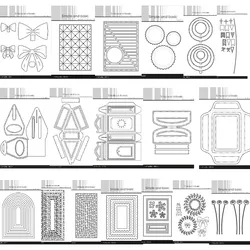 수제 앨범 인사 카드, 3D 선물 상자, 활 봉투, 금속 절단 다이 스탬프, 스텐실 DIY 스크랩북 용지