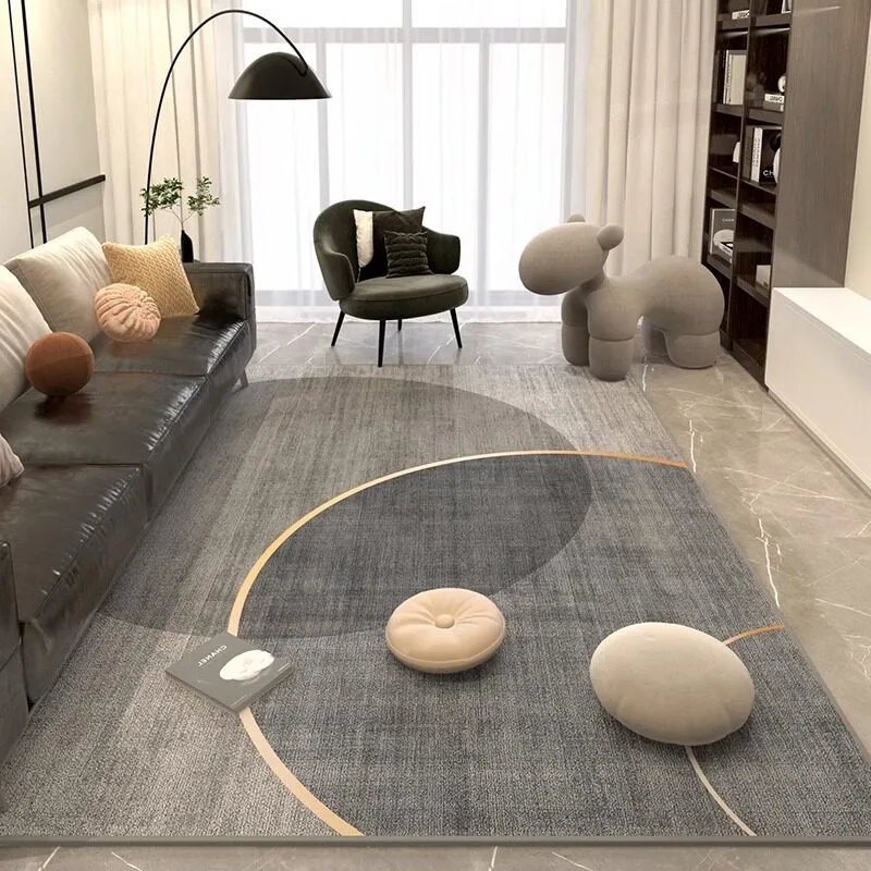 Living Room Carpet Stain-resistant Wear-resistant Floor Mat Minimalist Striped Rug Coffee Table Mats Large Size Home Decor Rugs