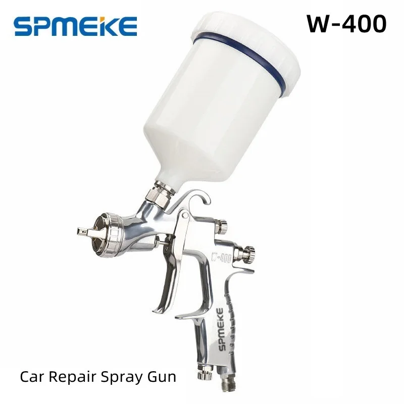 

SPMEKE W-400 Spray Gun W400 Painting Gun HVLP Manual Gun 1.4mm Nozzle Center Cup Coating Car Painting Automotive Paint Spray Gun