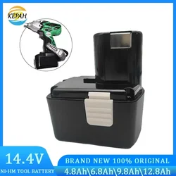 100% New Suitable for Hitachi Rechargeable Battery EB1414S EB1412S、EB 1414、EB1414L、EB 1414S C-2、CJ 14DL、DH 14DL 14.4V 4800mAh