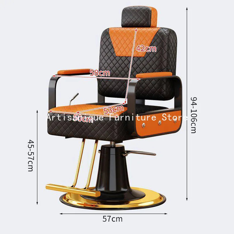 Swivel Styling Barber Chair Heavy Duty Luxury Salon Chair Movable Professional Fauteuil Coiffure Hair Salon Furniture