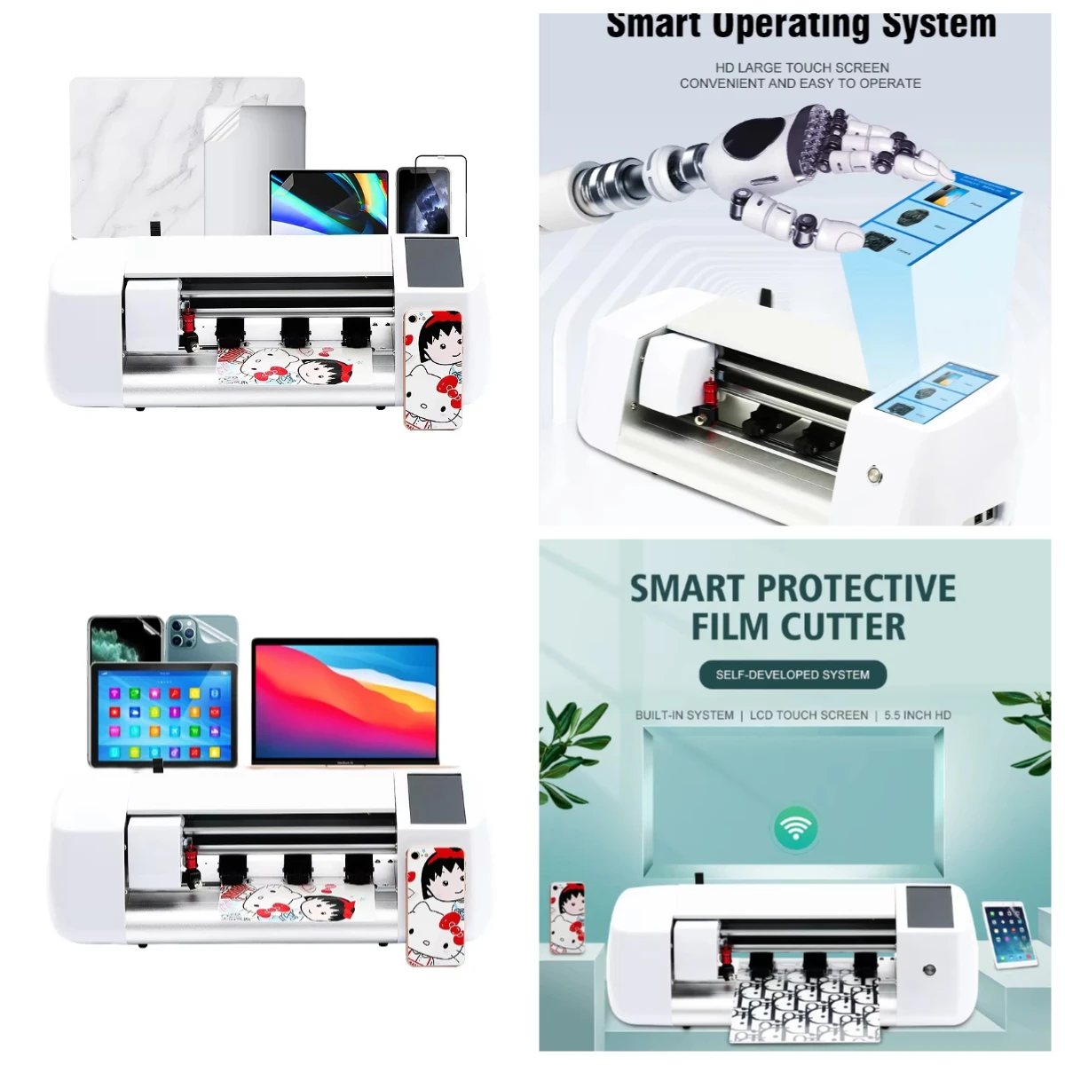 

WJW Top Quality Supplier Mobile Phone Screen Film Sticker Back Protectors Blade Paper Craft Die Cutting Cutter Machine Graph Plo