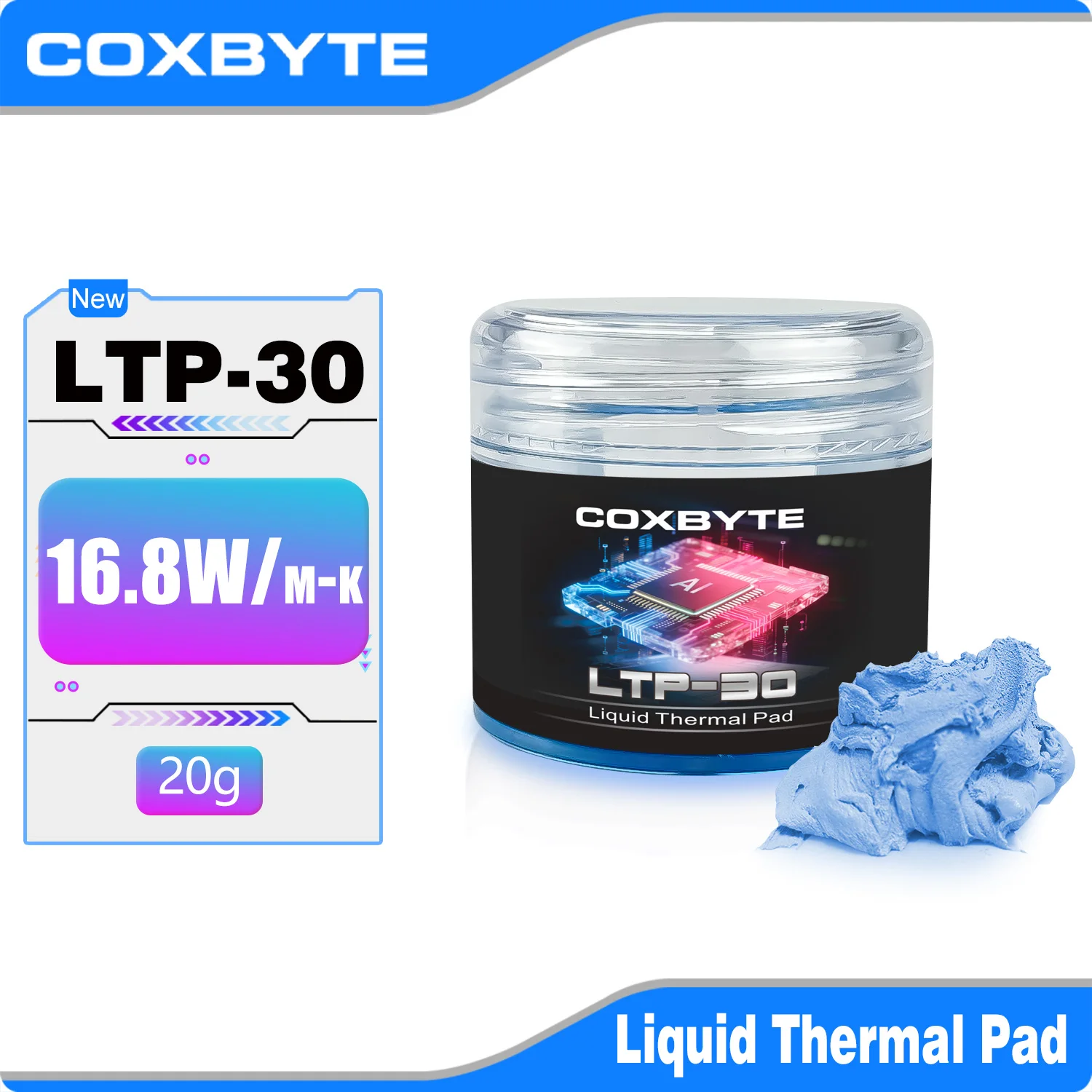 Coxbyte LTP-30 Thermal Putty Liquid Thermal Pad For VGA GPU IC Processor Cooling Thermal Pad Replacement Heat Blocking Putty