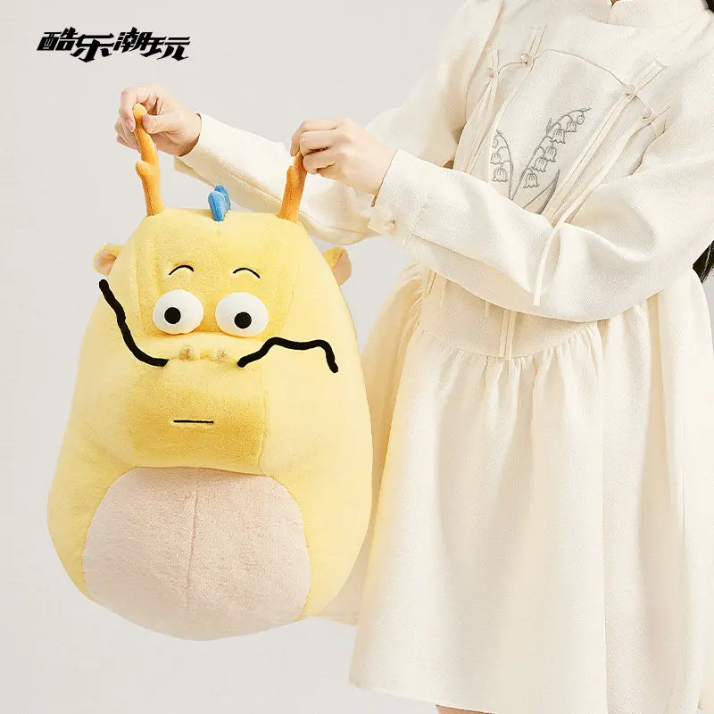 Trendy Plush Dragon Daddy Loong Stuffed Toy Plush Throw Pillow Cartoon Stuffed Dragon Doll Gift For Women Men Home Decor