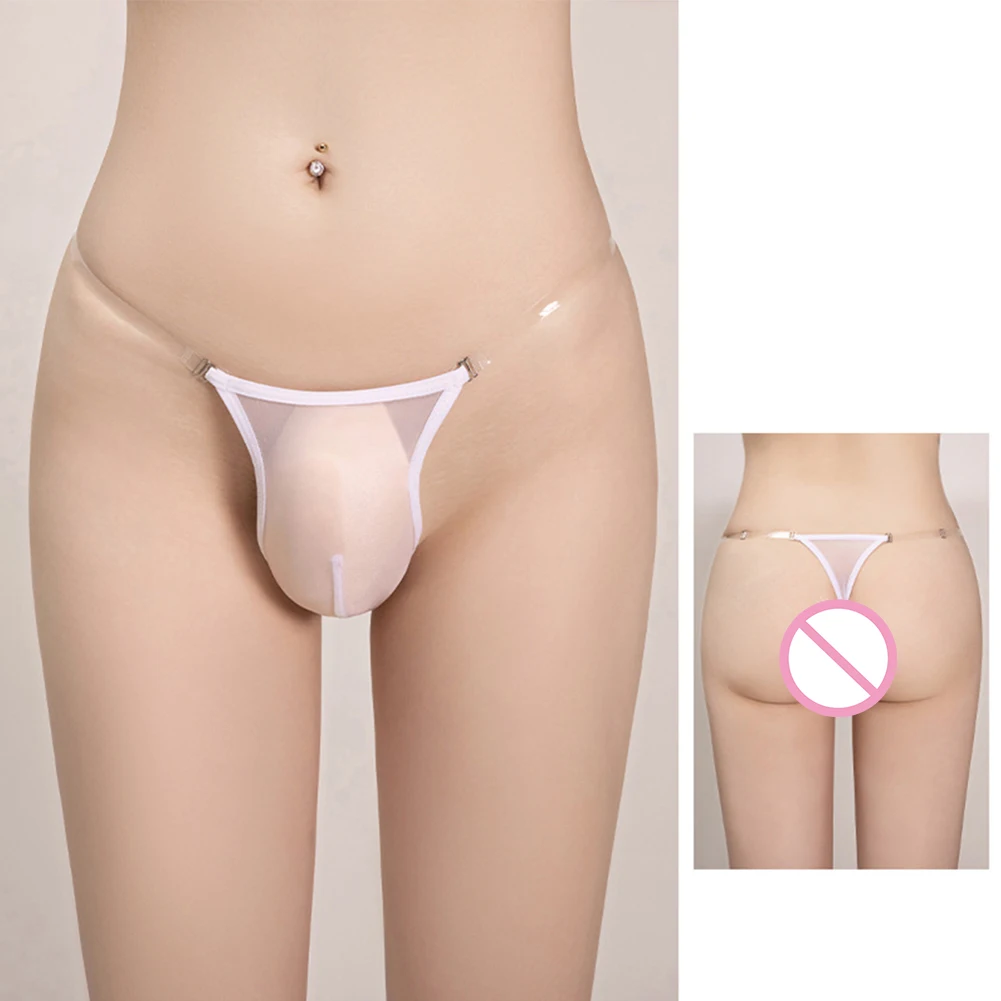 Sexy Mens Oil Shiny Thongs Briefs See Through Glossy G-String Underwear Thin Sheer Panties Low Waist Underpants Erotic Lingerie