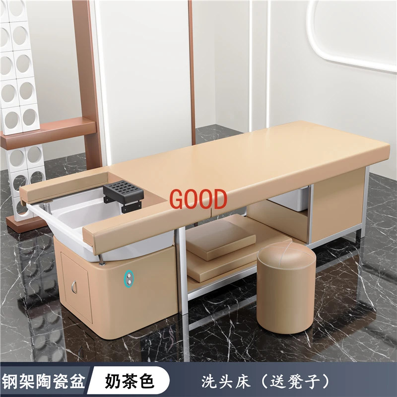 Spa Bed Shampoo Chair Nail Aesthetic Professional Hairdresser Washing Machine Hair Lava Cabeza De  Massage Wash