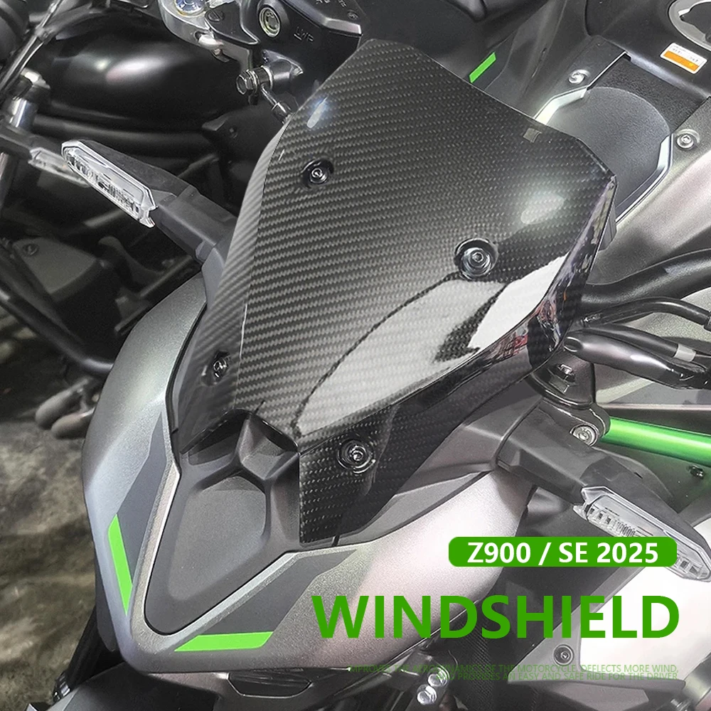

Z900 New Motorcycle Acrylic Windshield WindScreen Wind Deflector Accessories For Kawasaki Z900 SE Z 900 Z900SE 2025 Windscreen