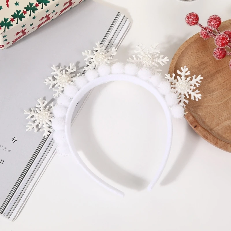 مهرجان الشتاء أبيض ندفة الثلج شوارع لطيف ملحق الشعر لحفلات العطلات #4