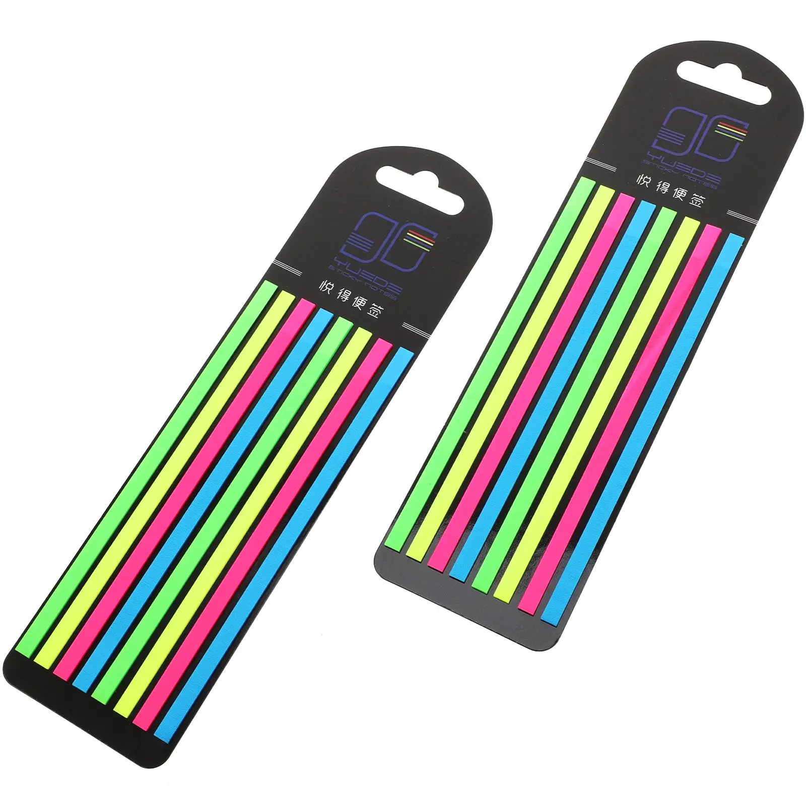 

2 Pcs Colored Sentence Strips Highlight Tabs Accessories Page Markers Pet Transparent Reading Notes Practical Gift