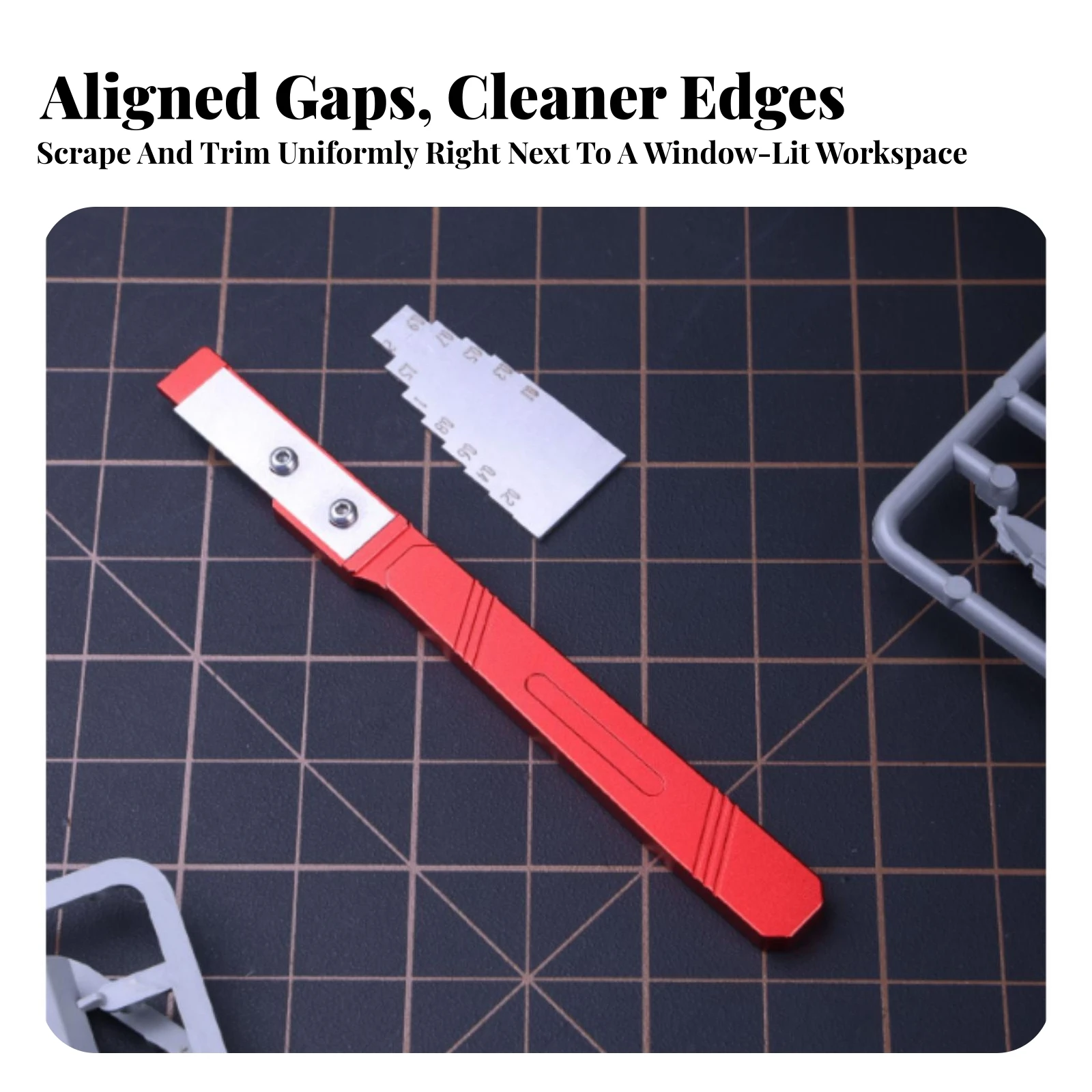 Sanding-Step Scraper Versatile Stepped-Edge Scraper Tool Compact Easy to Use for Model Makers
