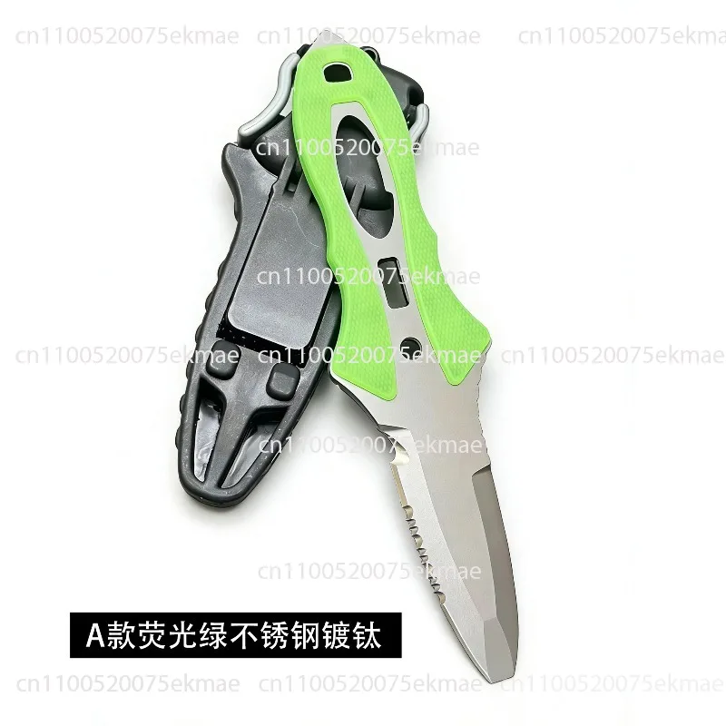 Water Rescue Knife  Rope Cutter Titanium Plated Multi-functional  Vehicle Portable  Knife Equipment