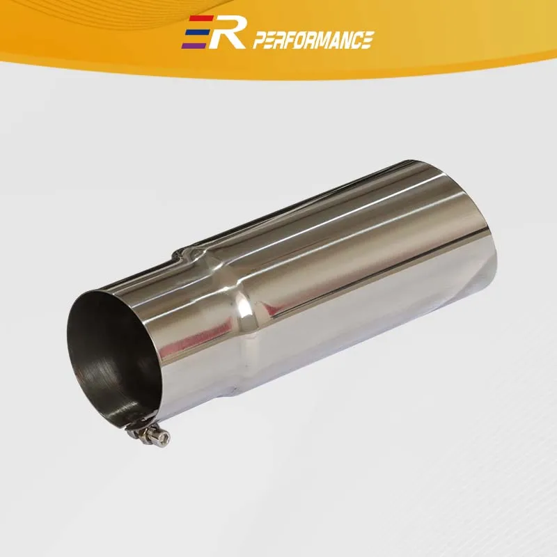 Punta del tubo de escape para coche, tubo trasero embellecedor de acero inoxidable, piezas de repuesto para automóvil, sistemas de escape cromados, punta de silenciadores