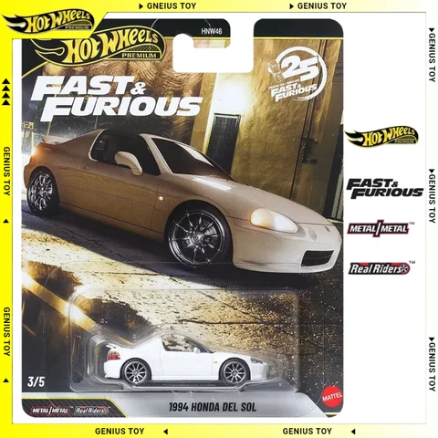 Hot Wheels Premium 2026 Veloce e Furioso 25° Anniv. '94 HONDA DEL SOL 1:64 pressofuso in lega di metallo corpo classico film auto da collezione