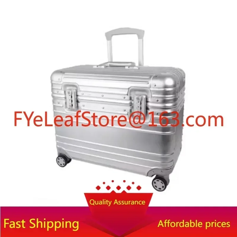 forTravel Bags Business Carry On Aluminium Pilot Case Luggage Suitcases Trolley Pilot Case.