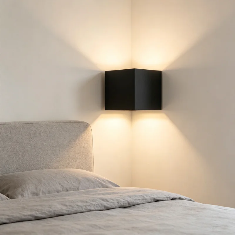 LED Wall Lamps 15W Cold White Warm Waterproof Outdoor Interior Modern Nordic Square Wall Lights For Indoor Garden Corridors