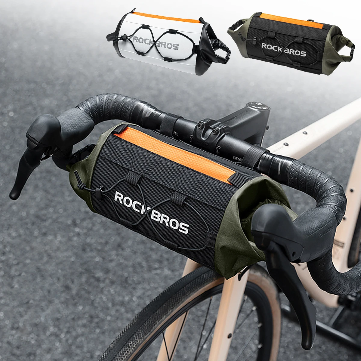 Bicycle MTB Bag Front Portable Handlebar Pannier 2.4L Big Capacity Multifunctional Shoulder Bag Reflectice Tube Bike Bag