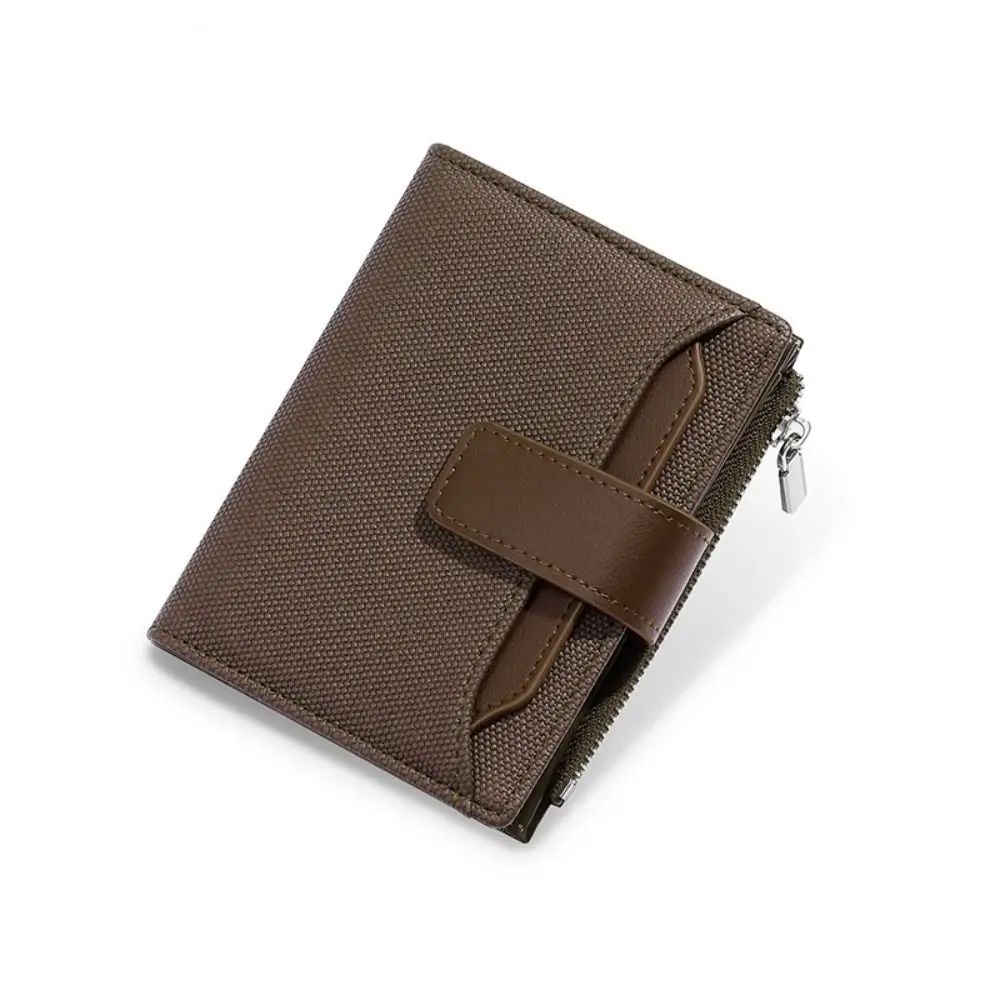

New High-capacity Short Wallet Solid Color Waterproof Coin Purse PU Leather Wear-resisting Card Bag Girl