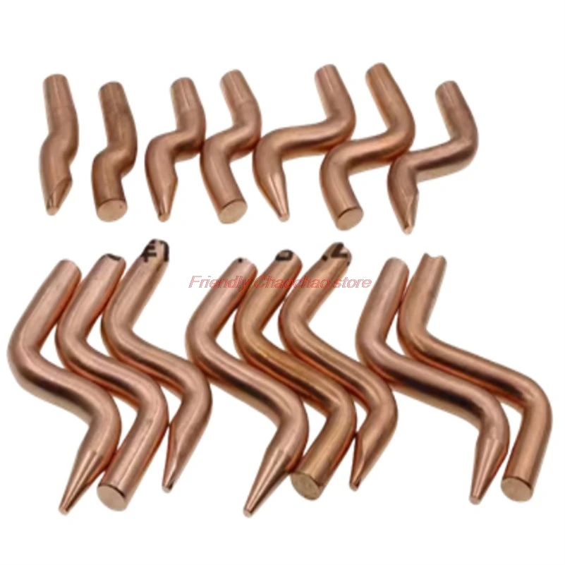 Pneumatic Spot Welding Machine Bend Electrode Z/S Head Chromium Zirconium 16 25 40 75 50 80 110 18 Copper SHARP/FLAT/Eccentric