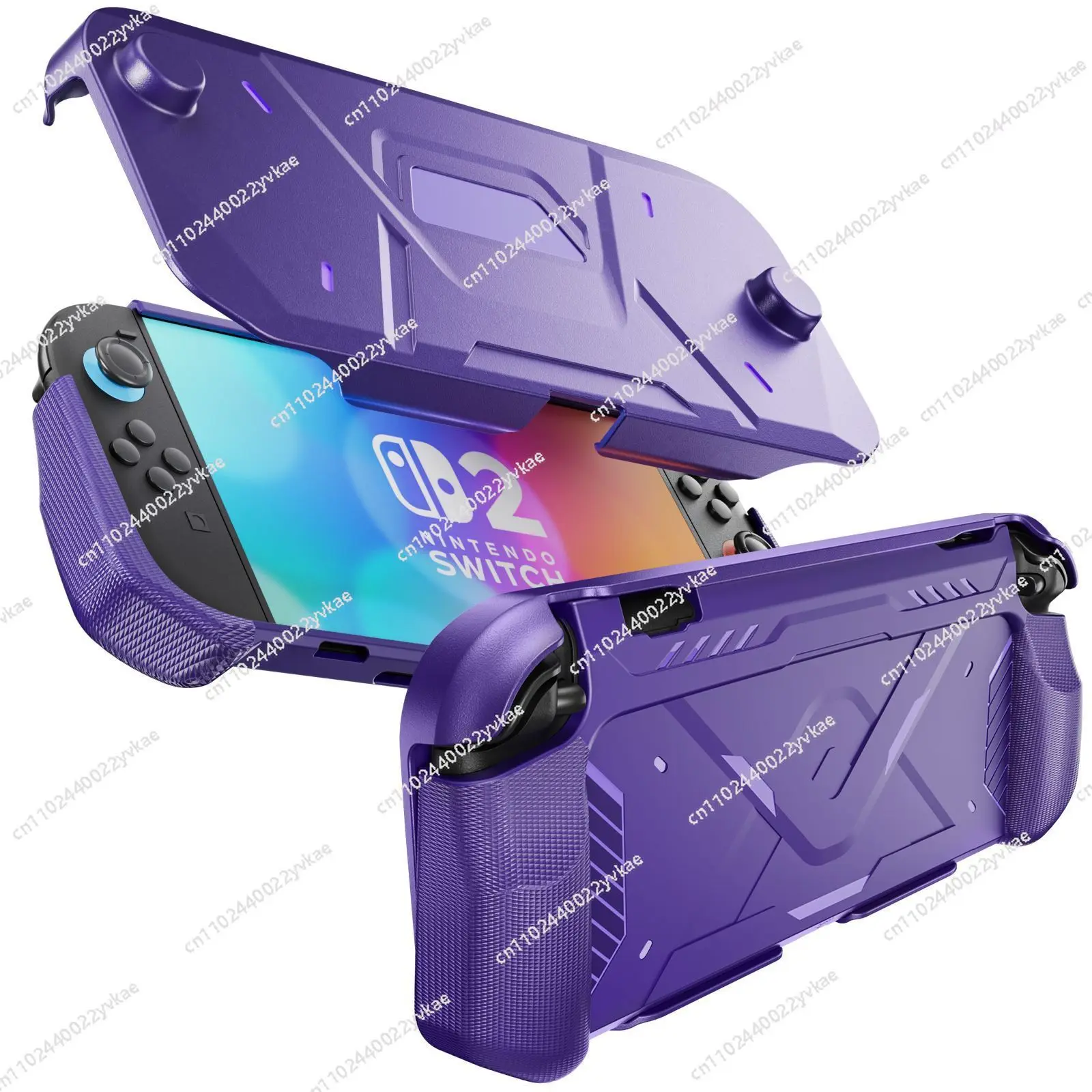 

Suitable for SWITCH2 game console protective case NS2 game console mecha wind protective case TPU soft bottom PC cover