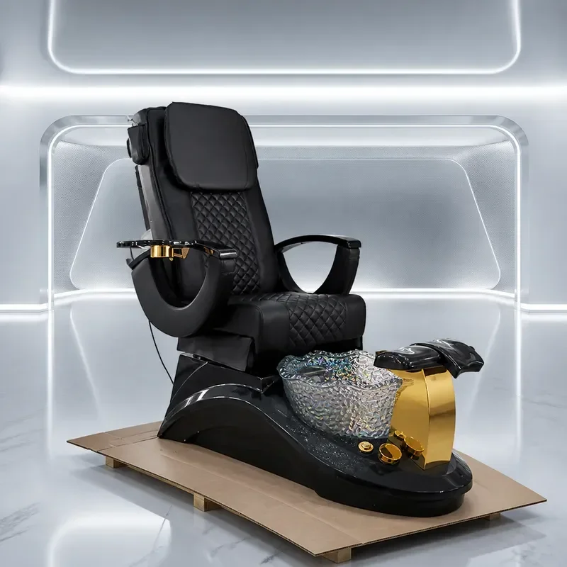 Electric Foot Massage Reclining Chair for Nail Art Eyelash Extension Eyebrow Tattoo Beauty Spa Pedicure Foot Bath Sofa